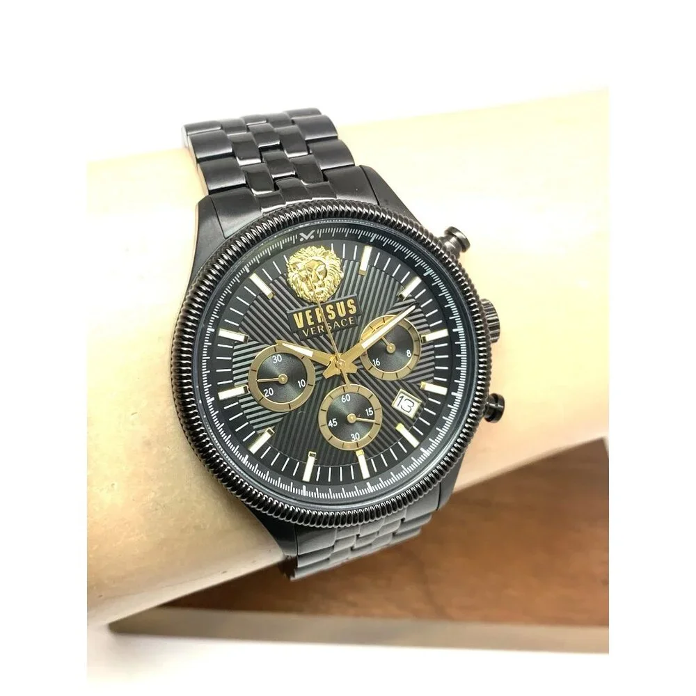 Versus by Versace Men's Watch VSP971221 Chronograph Quartz Black Steel 45mm